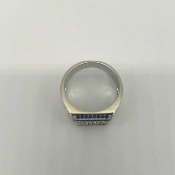 1350- Zirconia Handmade Men's Ring Size 8 NWT - Picture 7 of 8